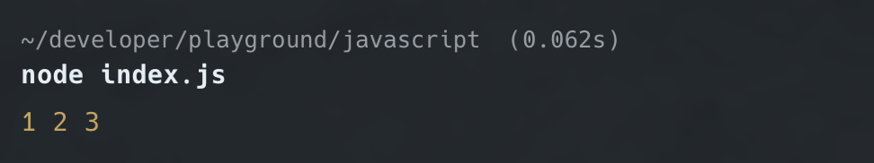 구조 분해 할당 실행 결과