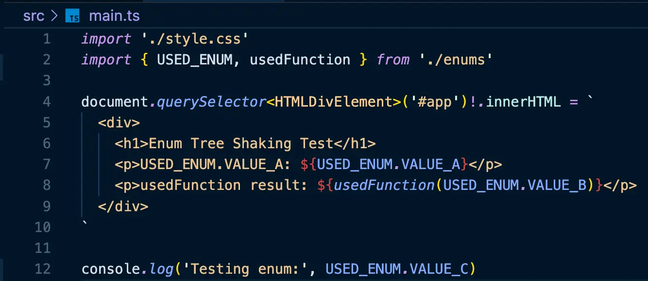 main.ts - USED_ENUM만 import하여 사용