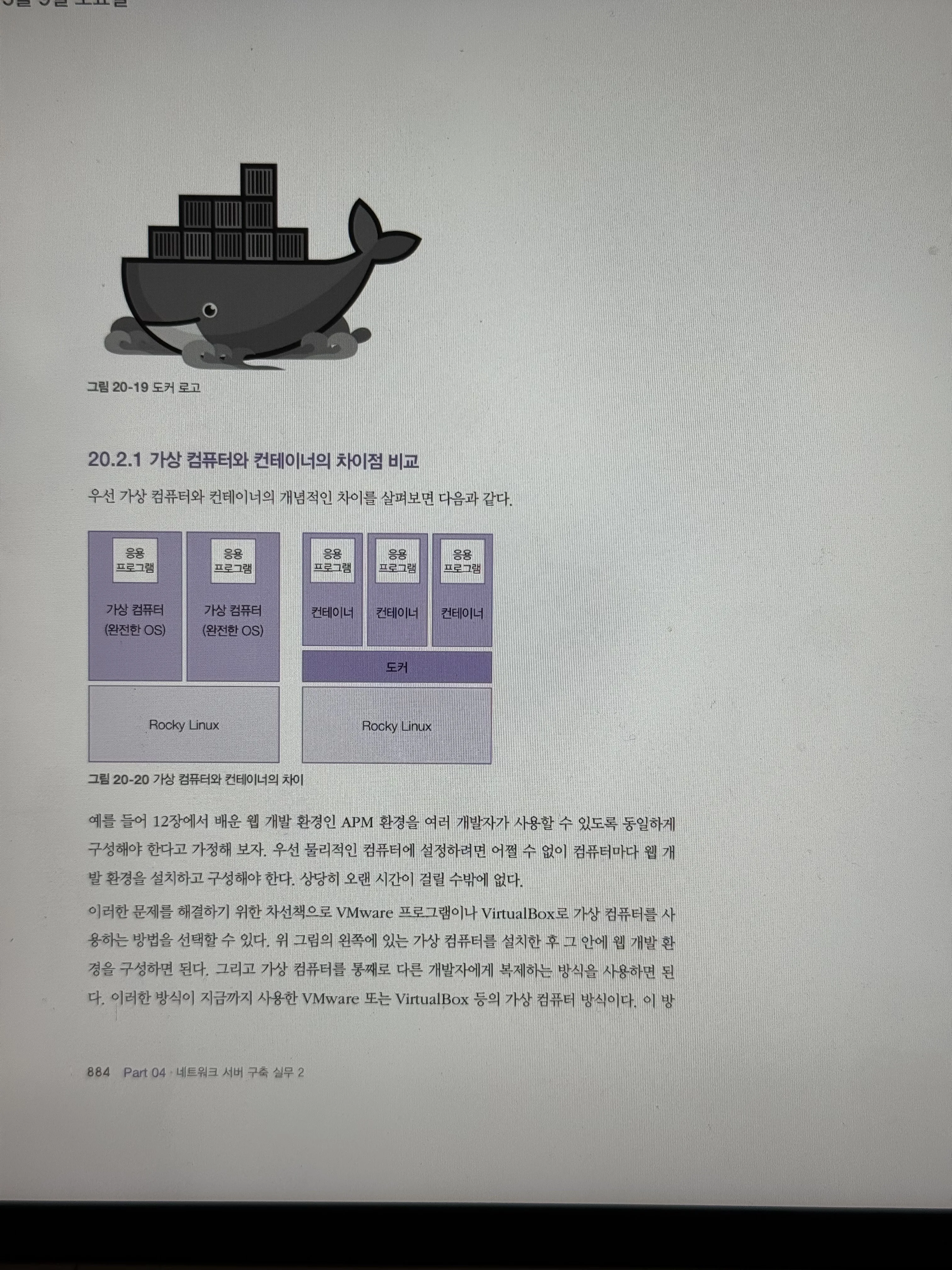 가상 컴퓨터와 컨테이너의 차이
